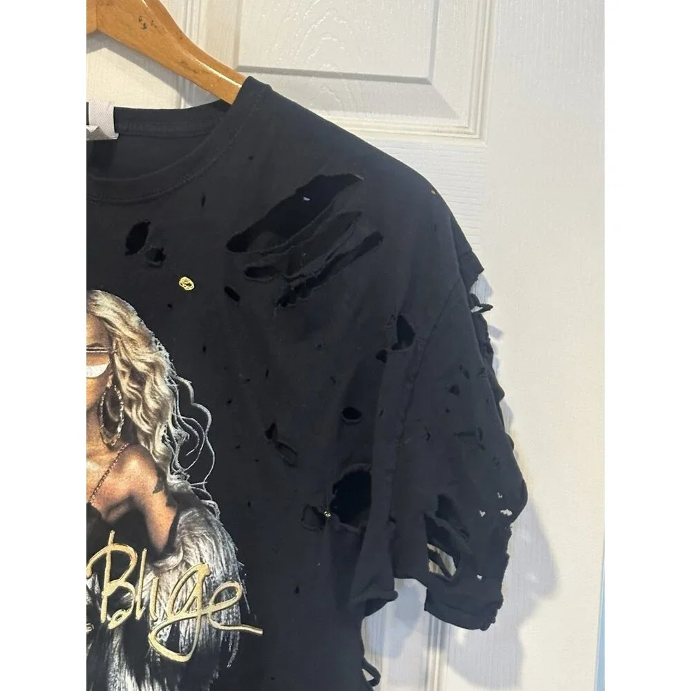 The Royalty Tour Mjb‎ & Nas Custom T Shirt Size XL